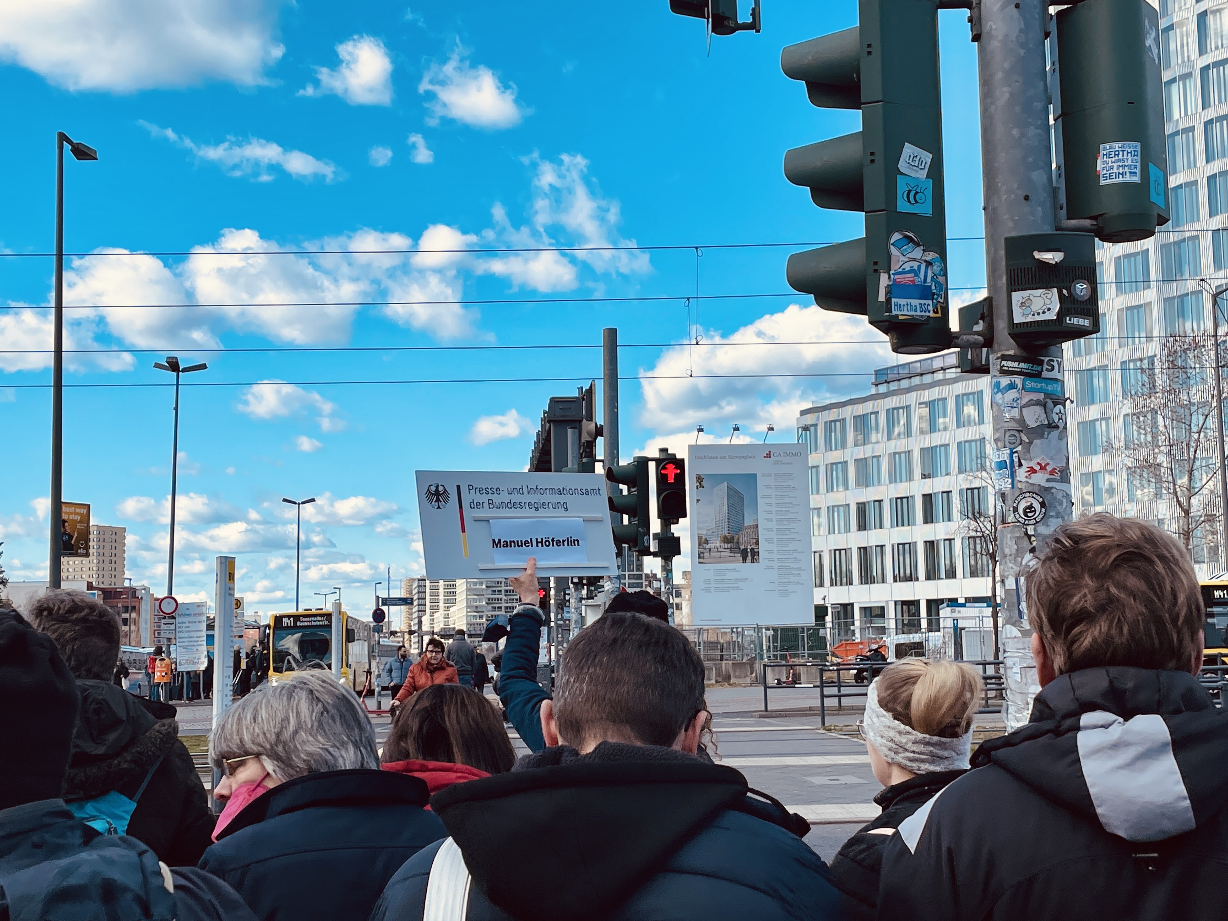 Ankunft in Berlin.