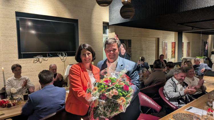 Ministerin Daniela Schmitt und Kreisvorsitzender Marc Hauck