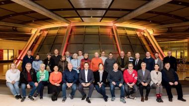 Gruppenbild der Reisenden.