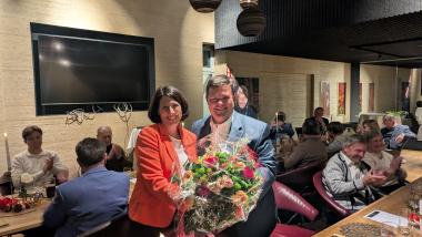 Ministerin Daniela Schmitt und Kreisvorsitzender Marc Hauck